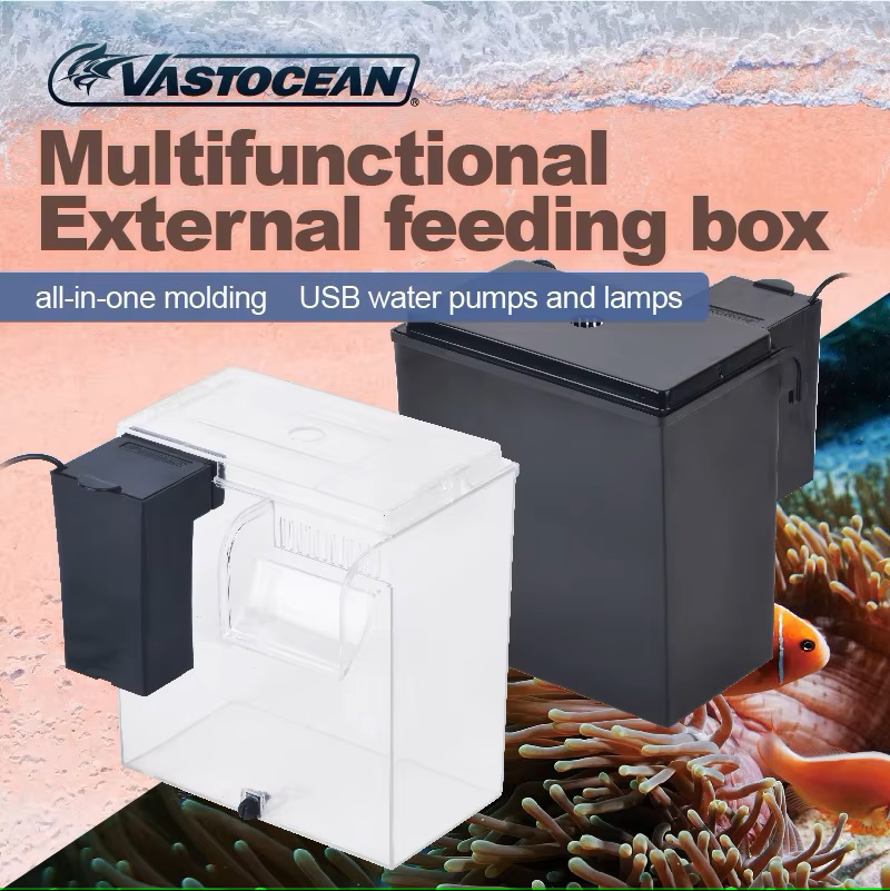 Aquarium Fish Waste Collector - VASTOCEAN Fish Tank External Feeding Box
