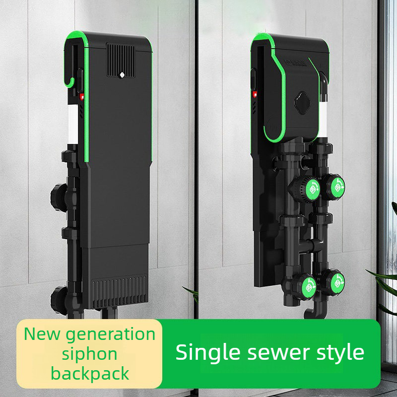 Aquarium Fish Waste Collector - Y1 Siphon Backpack Fish Tank Filtration