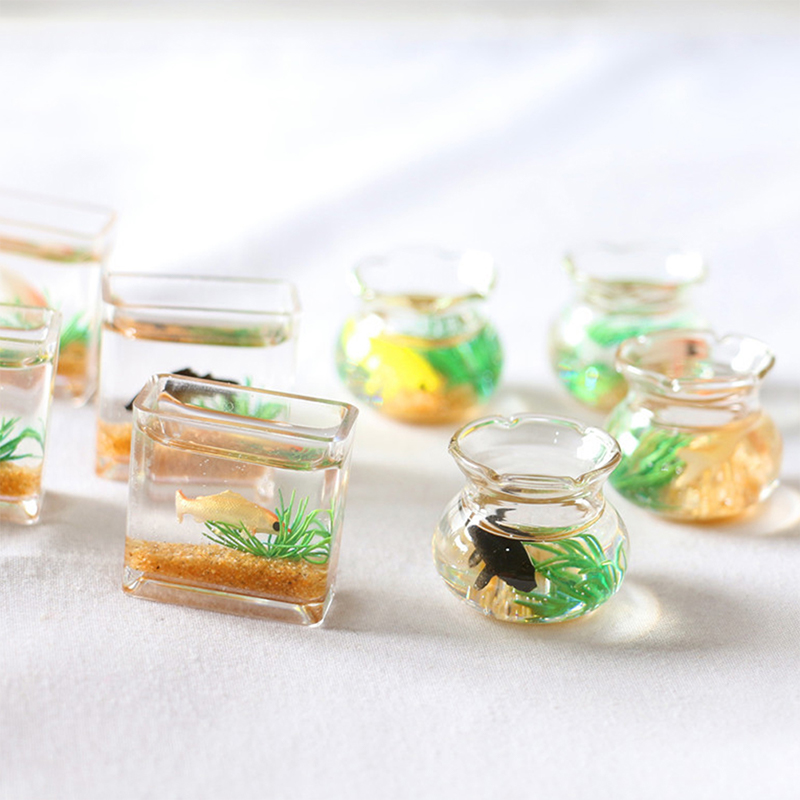 Aquarium Fish Farm - 1Pc Mini Fish Tank Random Color