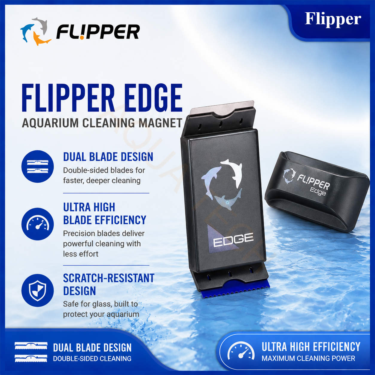 Aquarium Fish Escape - Flipper Edge Standard Max 2 in
