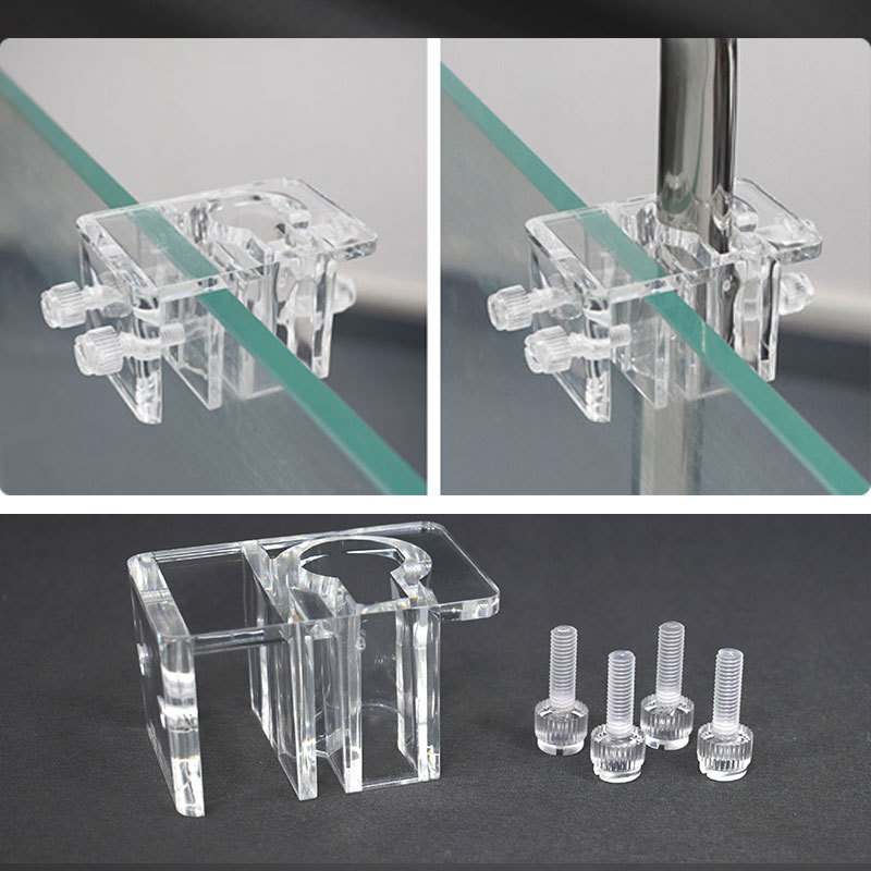 Aquarium Fish Waste Collector - Fish Tank Acrylic Water Pipe Clamps
