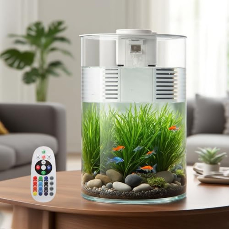 Fish Co Aquarium - 3 Gallon Self Cleaning Fish Tank