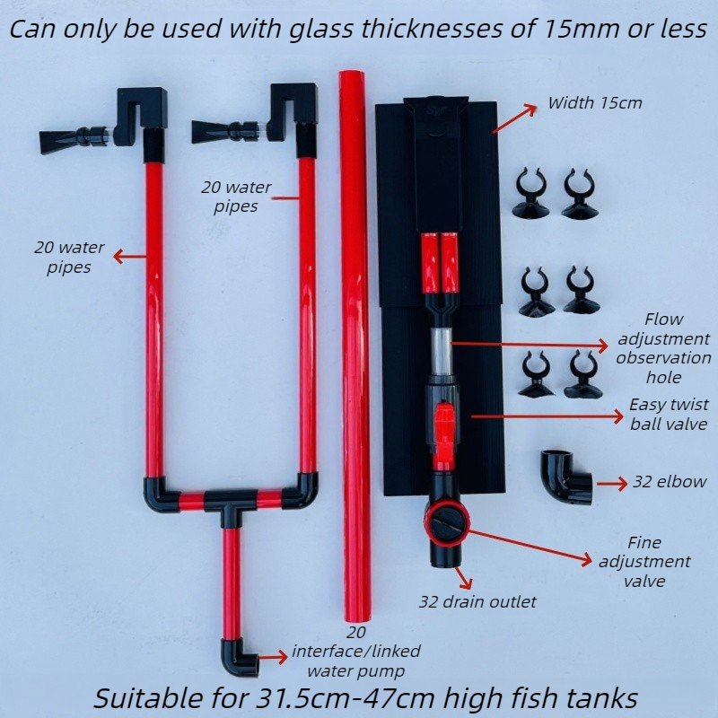 Siphon Aquarium Filter Double  - đánh giá và giá Aquarium Fish Waste Collector