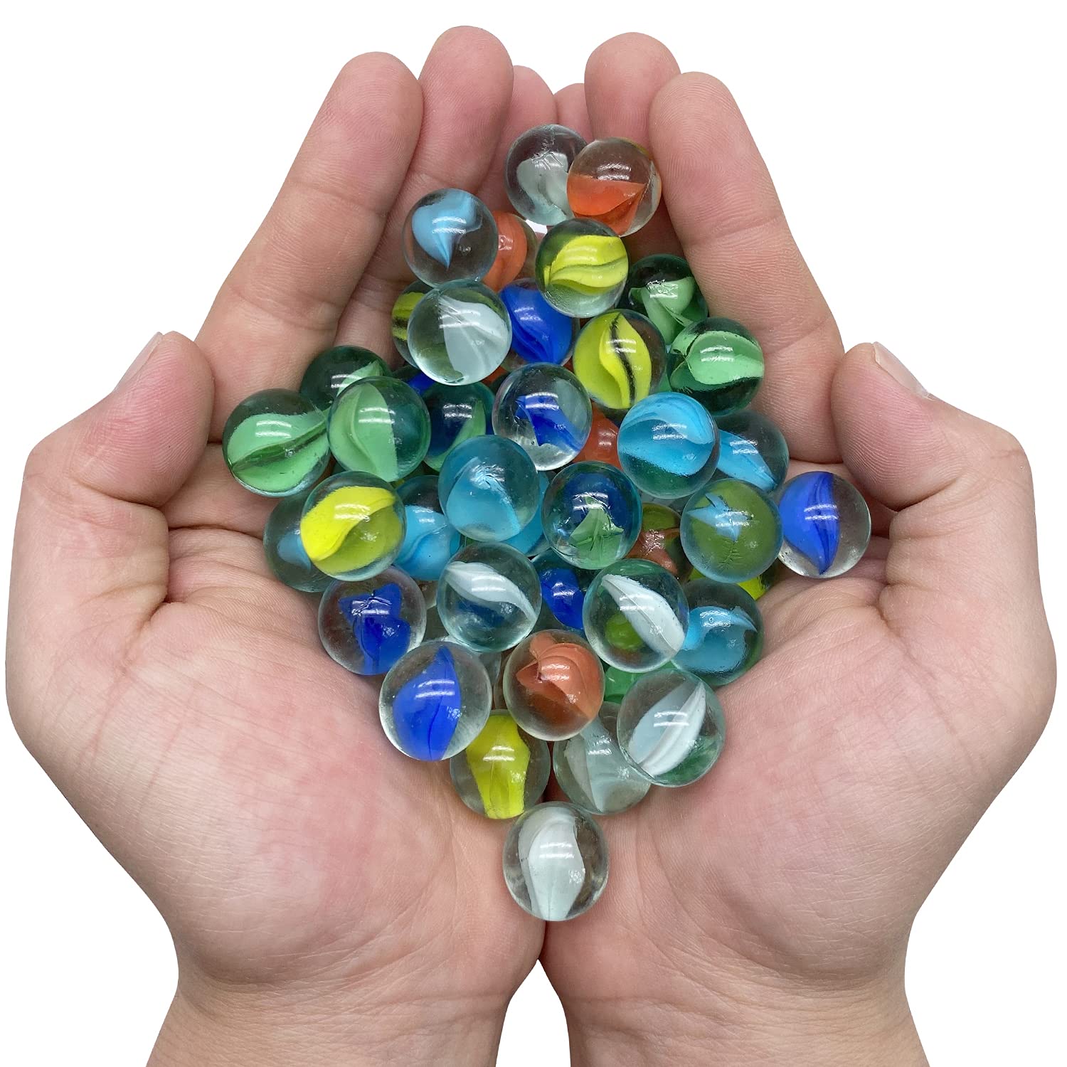 10/50PCS 25/14mm Colorful Glas - đánh giá và giá Aquarium Fish For Beginners