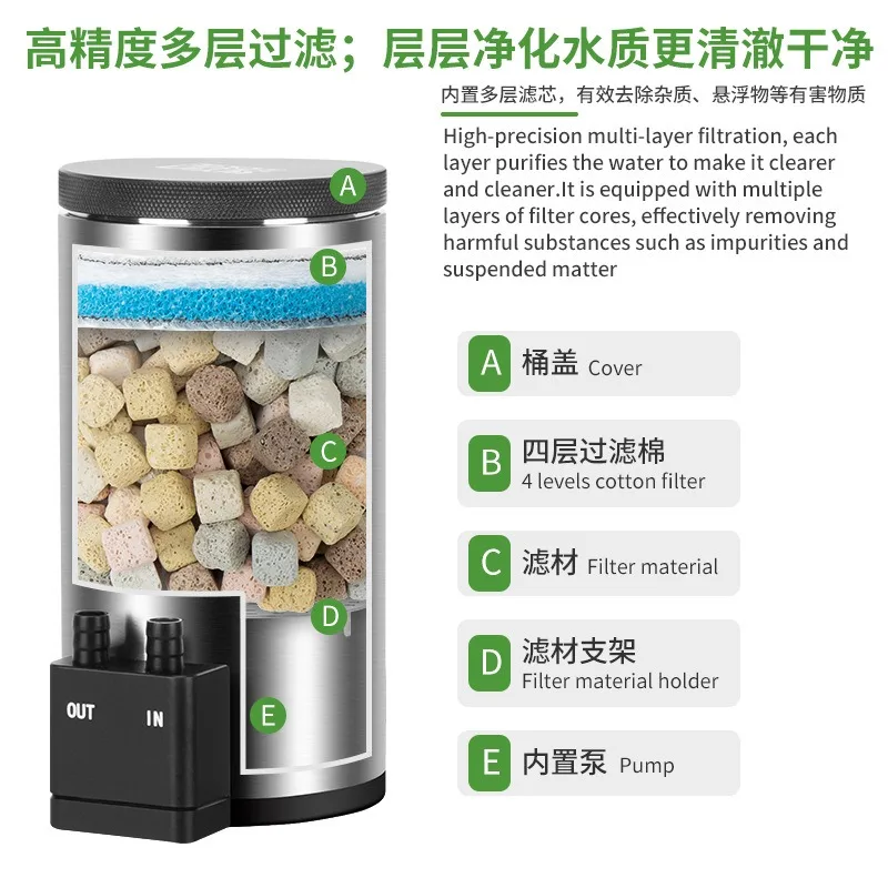 Silent Desktop Aquarium Filter - đánh giá và giá Aquarium Fish Waste Collector