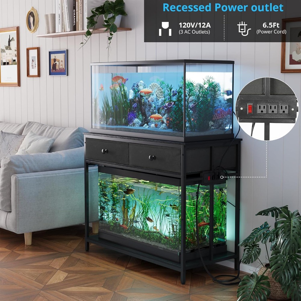 40 Gallon Aquarium Stand with  - đánh giá và giá Aquarium Fish Black