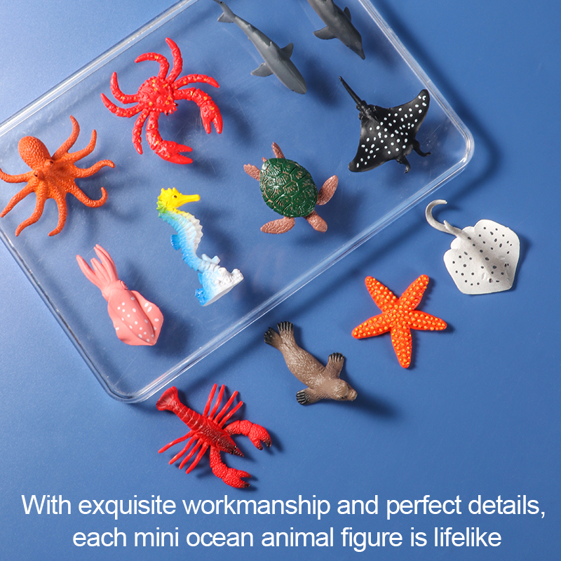 12Pcs Mini Sea Life Animal Fig - đánh giá và giá Aquarium Fish Dolphin
