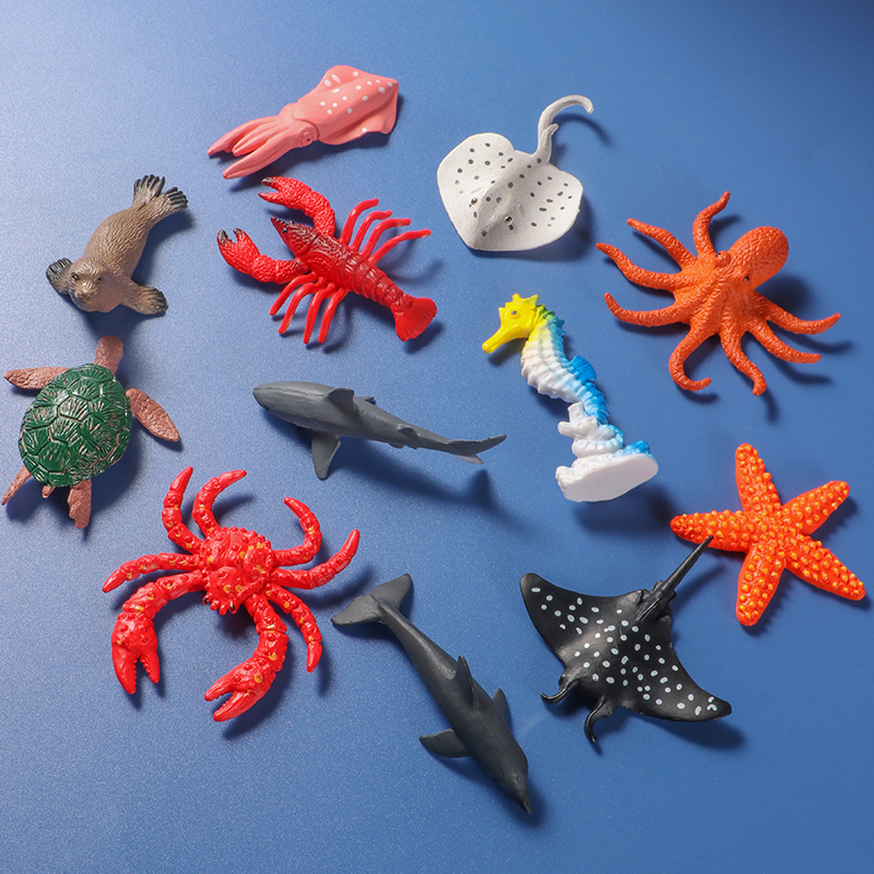 12Pcs Mini Sea Life Animal Fig - đánh giá và giá Aquarium Fish Dolphin