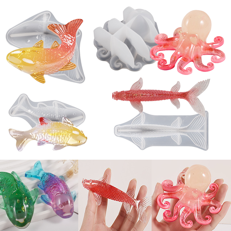 3D Koi Fish Shaped Epoxy Resin - đánh giá và giá Aquarium Fish Farm