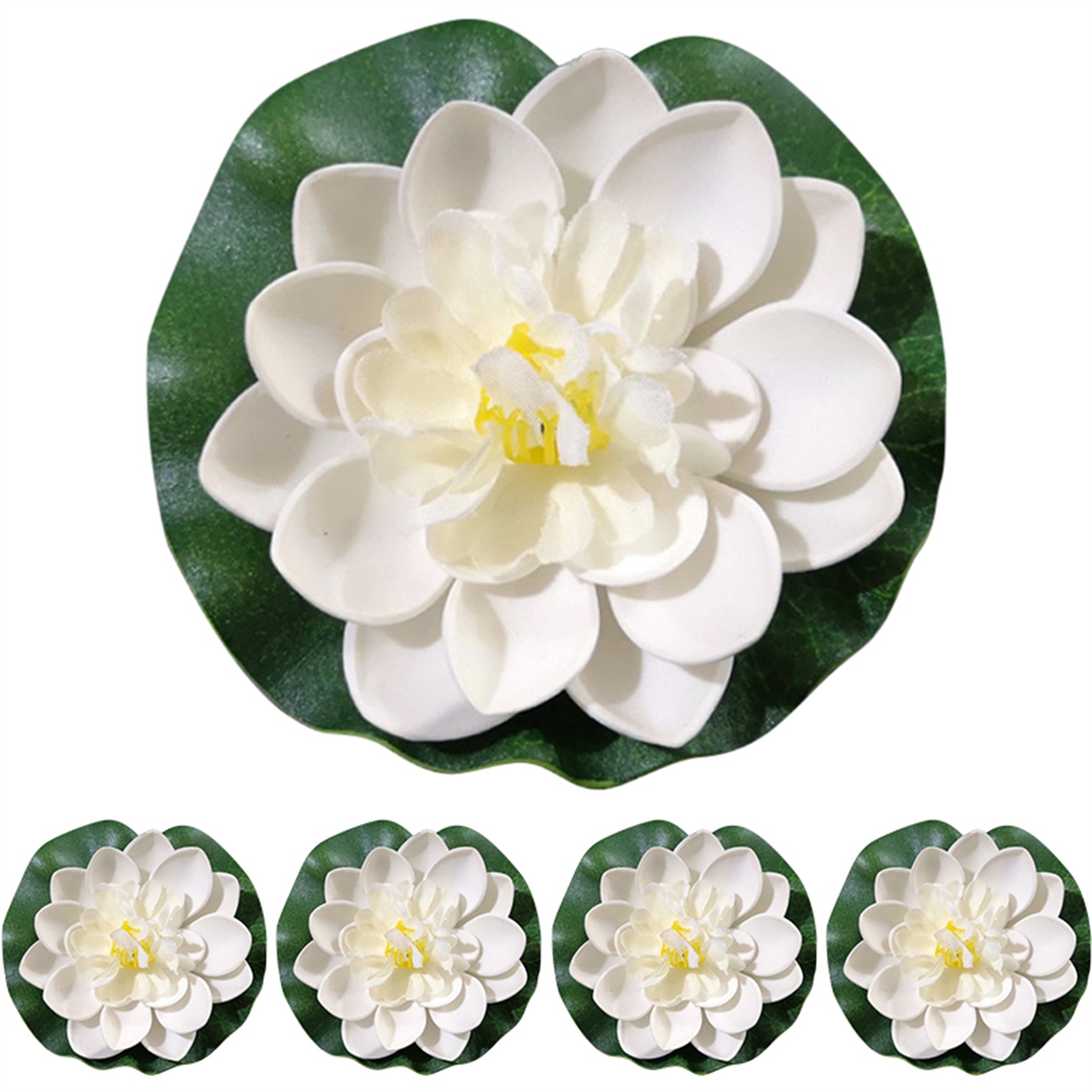 5pcs/set 10cm Artificial Lotus - đánh giá và giá Aquarium Fish Escape