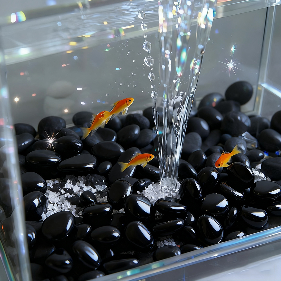 200g Black High Polished Natur - đánh giá và giá Aquarium Fish Farm