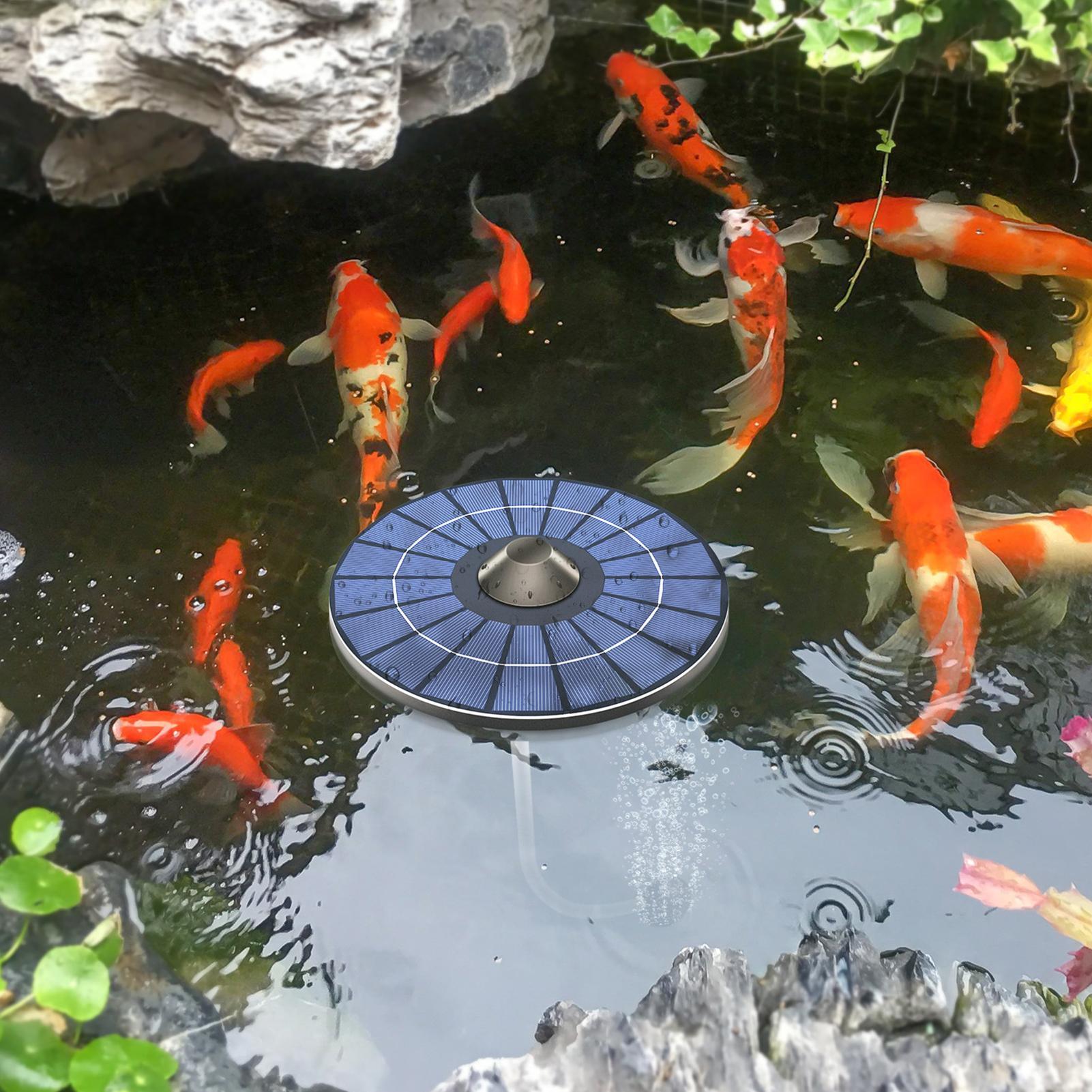 Solar-powered pond aerator pum - đánh giá và giá Aquarium Fish Escape