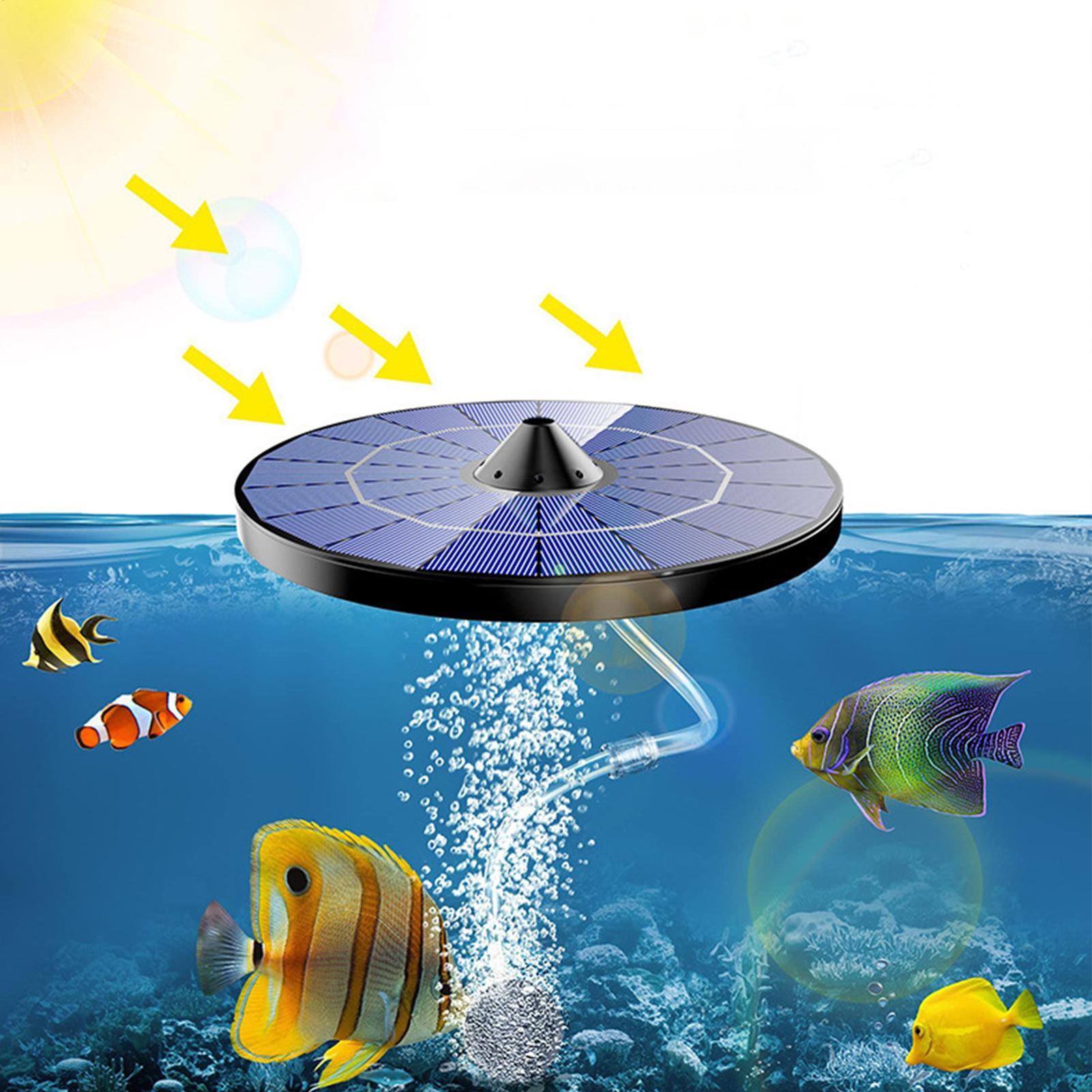 Solar-powered pond aerator pum - đánh giá và giá Aquarium Fish Escape