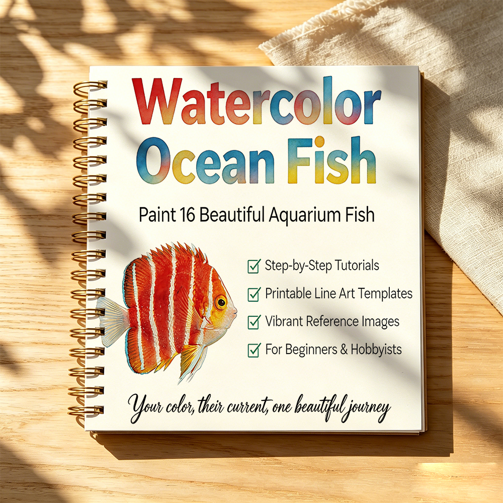 Watercolor Ocean Fish Tutorial - đánh giá và giá Draw Fish Aquarium
