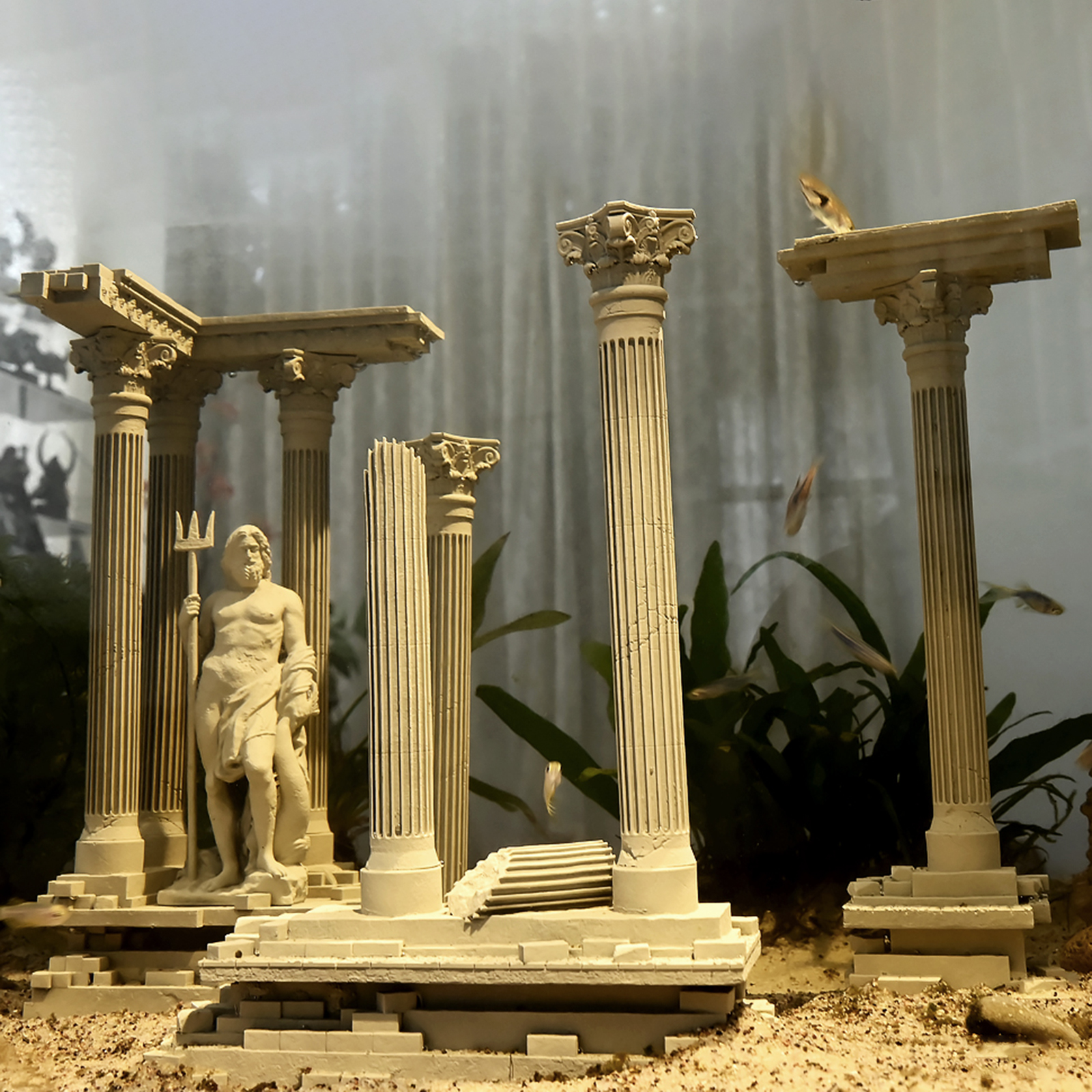 Roman Column Decoration Resin  - đánh giá và giá Aquarium Fish Tank Price