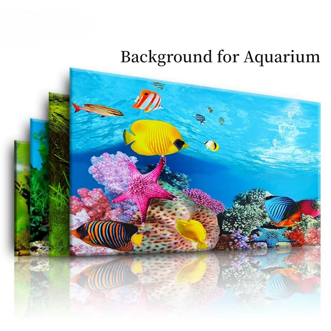 Background Aquarium 3D Sticker - đánh giá và giá Aquarium Fish Tank Price