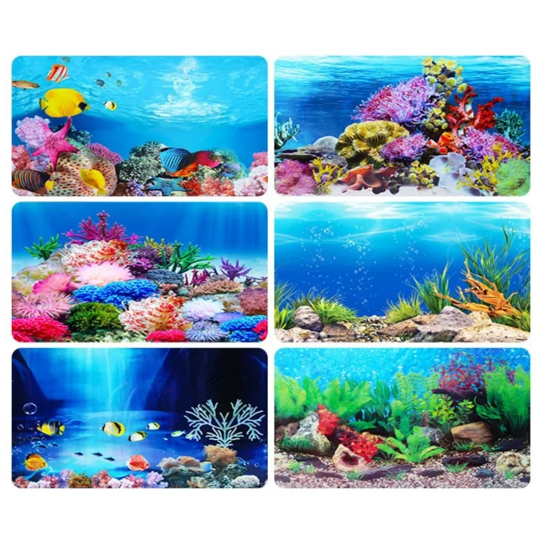 Background Aquarium 3D Sticker - đánh giá và giá Aquarium Fish Tank Price