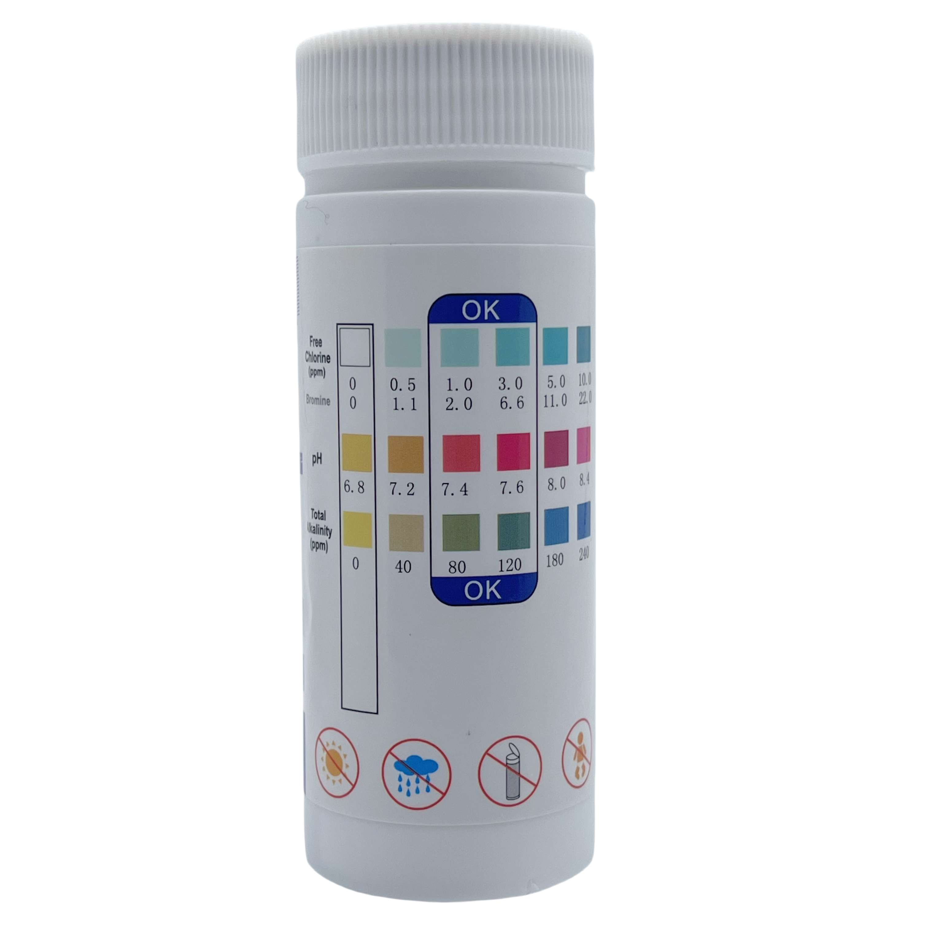 Chlorine PH Test Strips SPA Sw - đánh giá và giá Aquarium Test Kit