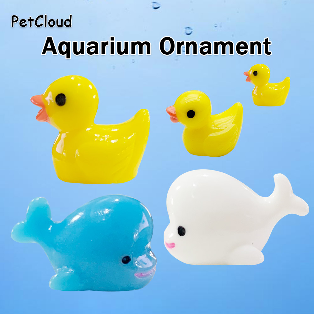 5pcs Fish Tank Ornament Ducks  - đánh giá và giá Aquarium Fish Dolphin