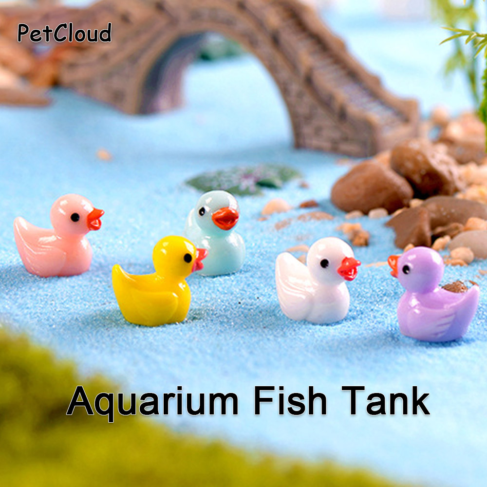 5pcs Fish Tank Ornament Ducks  - đánh giá và giá Aquarium Fish Dolphin